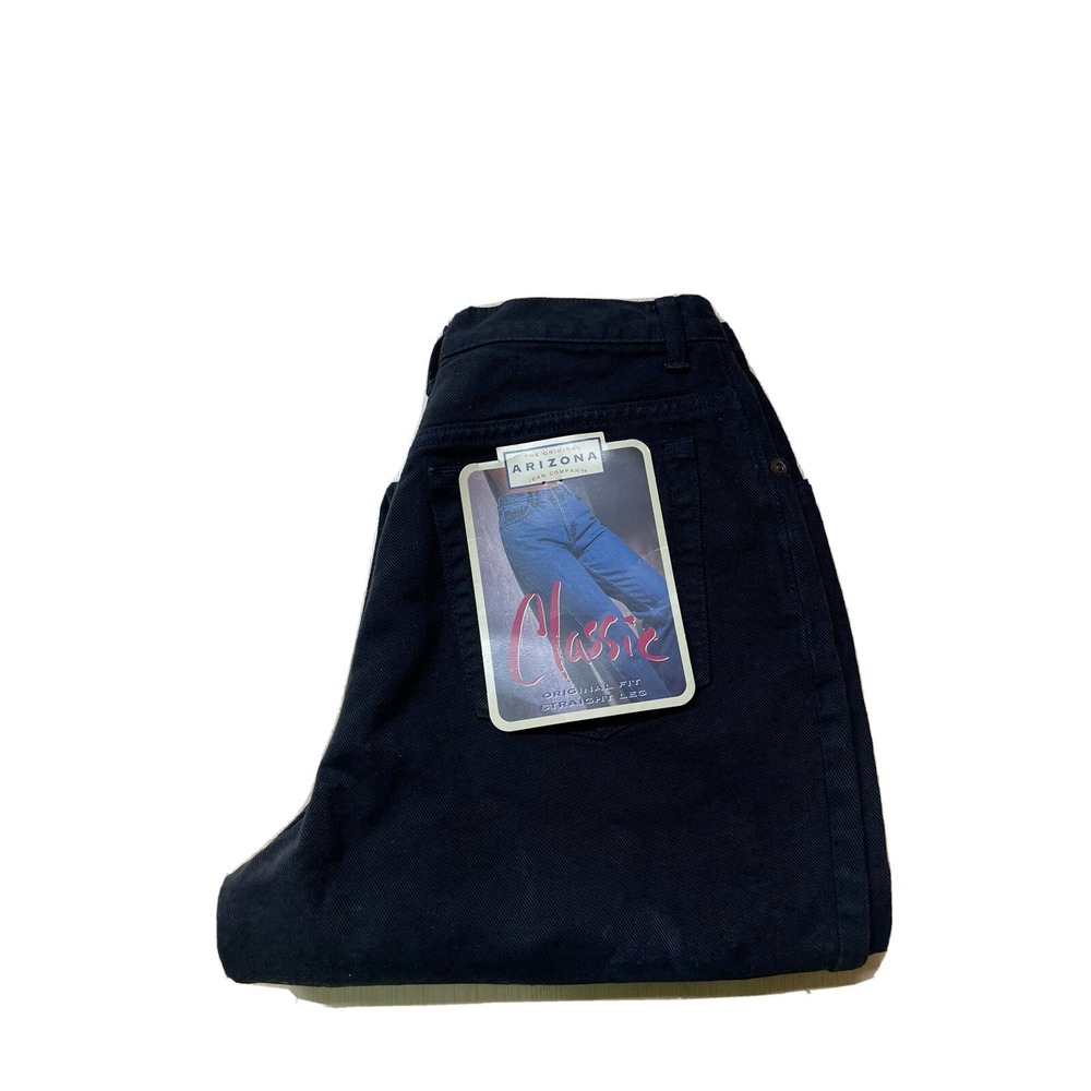 Arizona Jean‎ Co Women's Size 9S Black Denim High Rise Straight Leg 25x27
